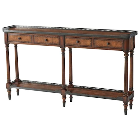 Brass Gallery Sofa Table